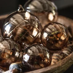 Lux dekorkule 8 cm topaz