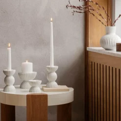 Lyngby Tura lysestake 14 cm hvit