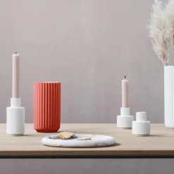 Lyngby vase 15,5 cm rød porselen