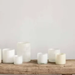 Lyric lyslykt 10x10 cm linen