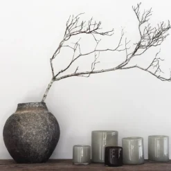 Lyric lyslykt 10x10 cm warm grey