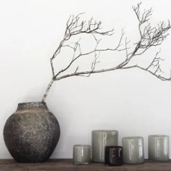 Lyric lyslykt 15x18 cm warm grey