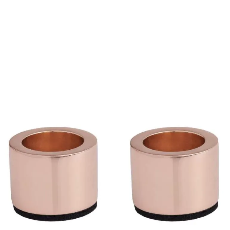 Lysestake 2stk rose gull