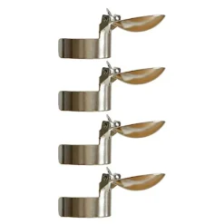 Lysslukker 8 cm 4 stk sølv