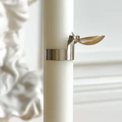 Lysslukker 8 cm 4 stk sølv