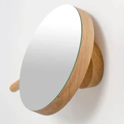 Magnifying sminkespeil vegg 18 cm eik