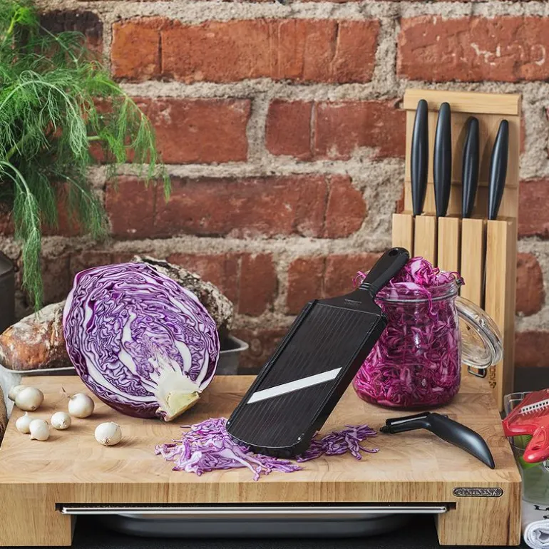 Mandolin justerbar med keramisk blad svart