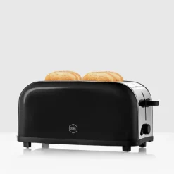 Manhattan brødrister 4 skiver svart