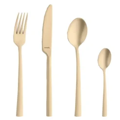 Manille bestikksett 16 deler matt champagne