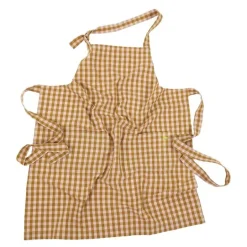 Maria forkle 70x82 cm rosa/sennep