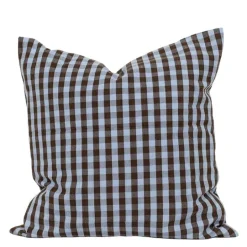 Maria putetrekk 40x40 cm lys blå/brun