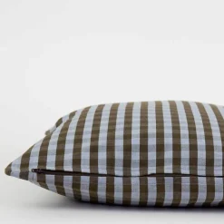 Maria putetrekk 40x40 cm lys blå/brun