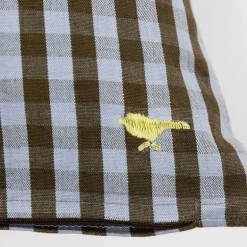 Maria putetrekk 40x40 cm lys blå/brun