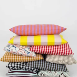 Maria putetrekk 40x40 cm lys blå/brun