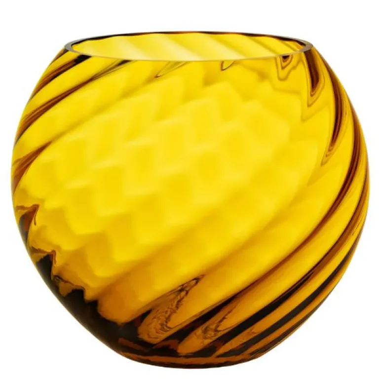 Marika vase 16 cm amber