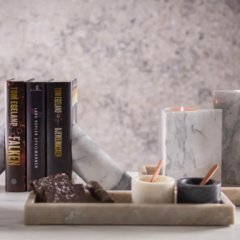 Marmaros fat avlangt beige