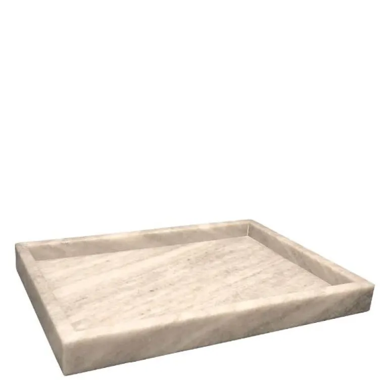 Marmaros fat firkantet beige