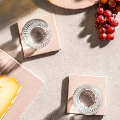 Marmor serveringsbrett 30x21 cm rosa