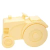 Matboks i plast traktor lys gul