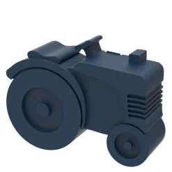 Matboks i plast traktor marineblå