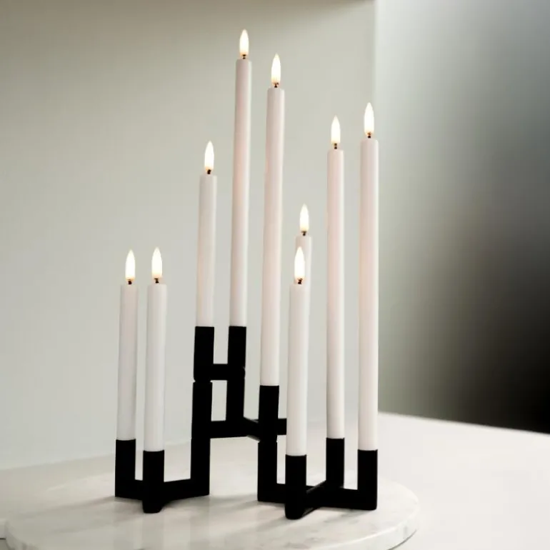 Matrix lysestake 4 armer svart