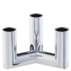 Matrix lysestake 4,5 cm sølv