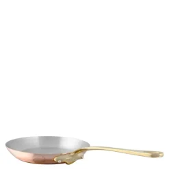 M'150b stekepanne 26x4 cm kobber/messing