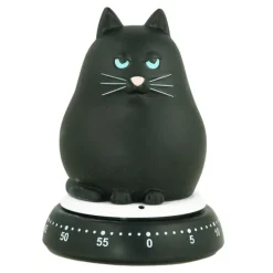 Mekanisk timer katt svart