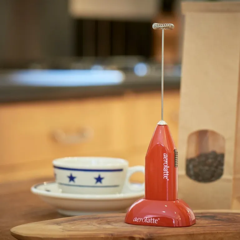 Melkeskummer med holder rød