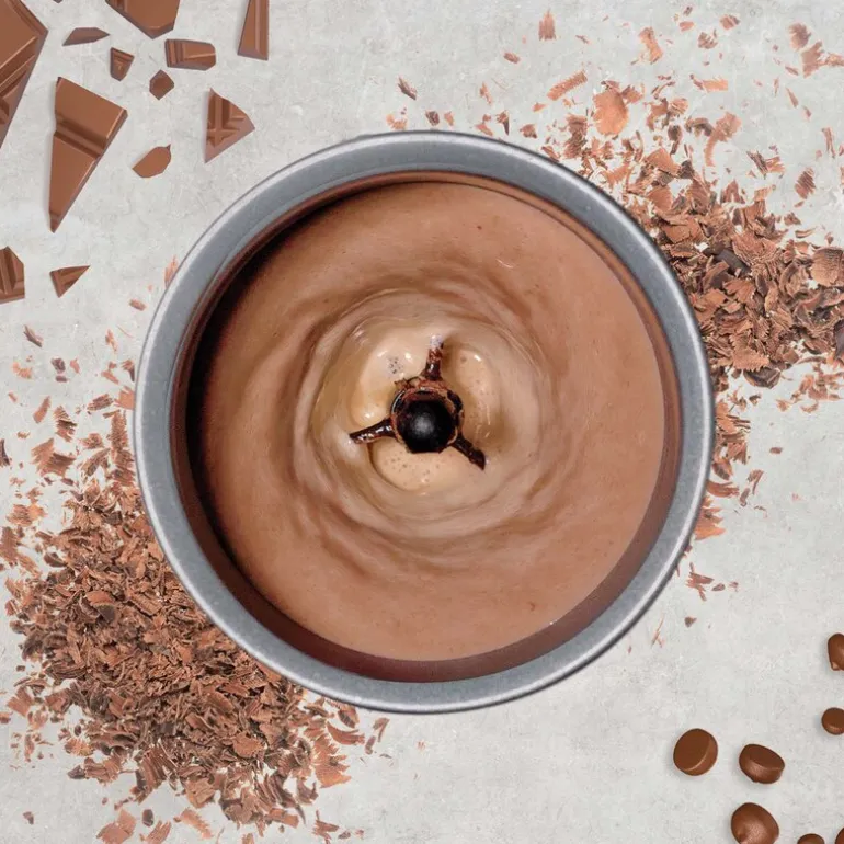 Melkeskummer med sjokoladefunksjon svart