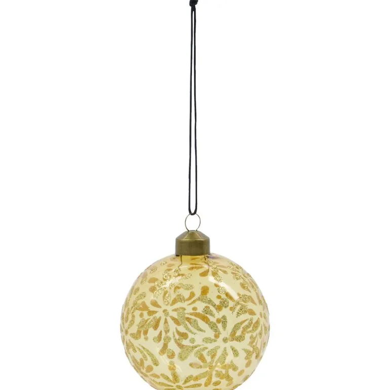 Mente julekuler 8 cm 4 stk gull