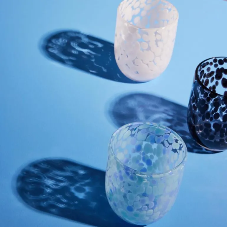 Messy glass 30 cl 2 stk blå