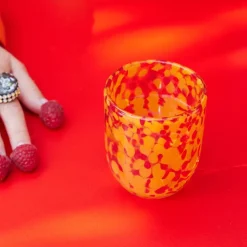 Messy glass 30 cl 2 stk rød/oransje