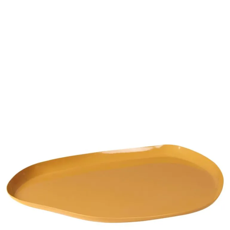 Mie dekorfat medium 34x27 cm grape leaf green