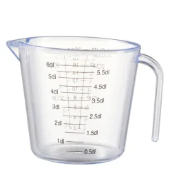 Mila målebeger 0,6L hvit