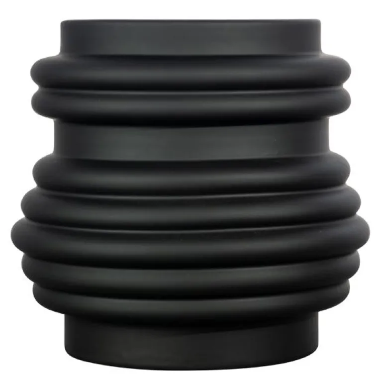 Mila vase 26,5x25 cm svart