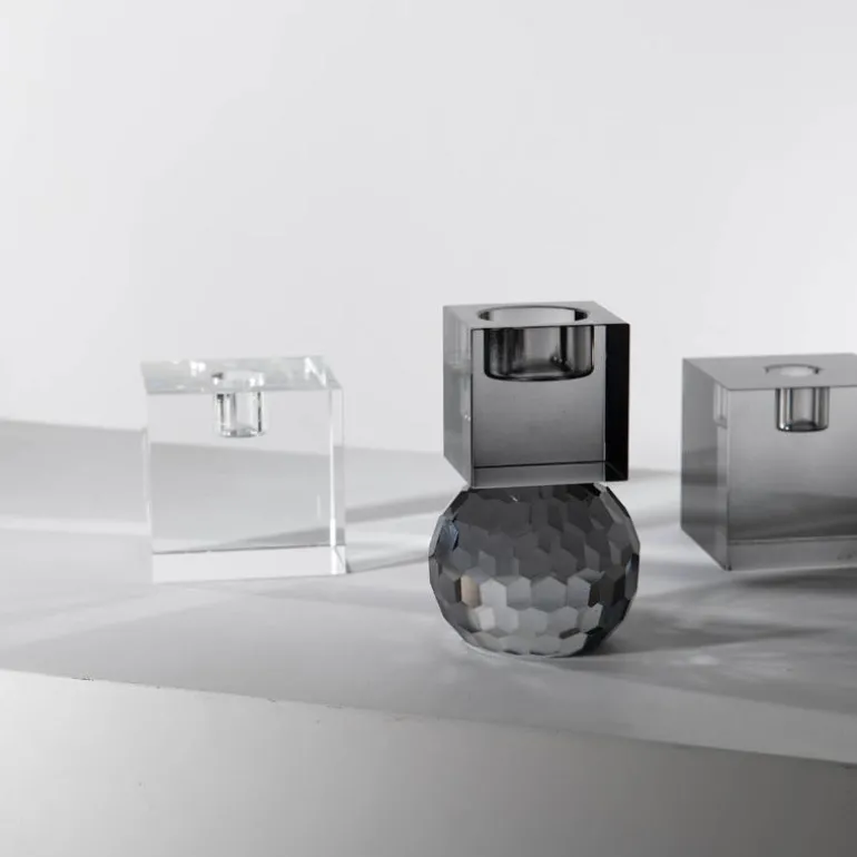 Milano lysestake kvadrat 8x8 cm klar