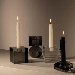 Milano lysestake kvadrat 8x8 cm klar