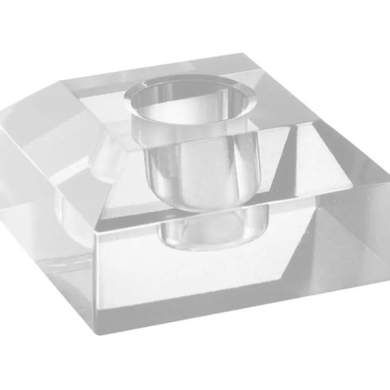 Milano lysestake kvadrat lav 4x6 cm klar