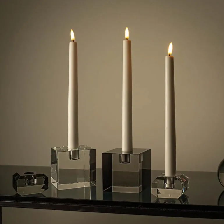 Milano lysestake kvadrat lav 4x6 cm klar