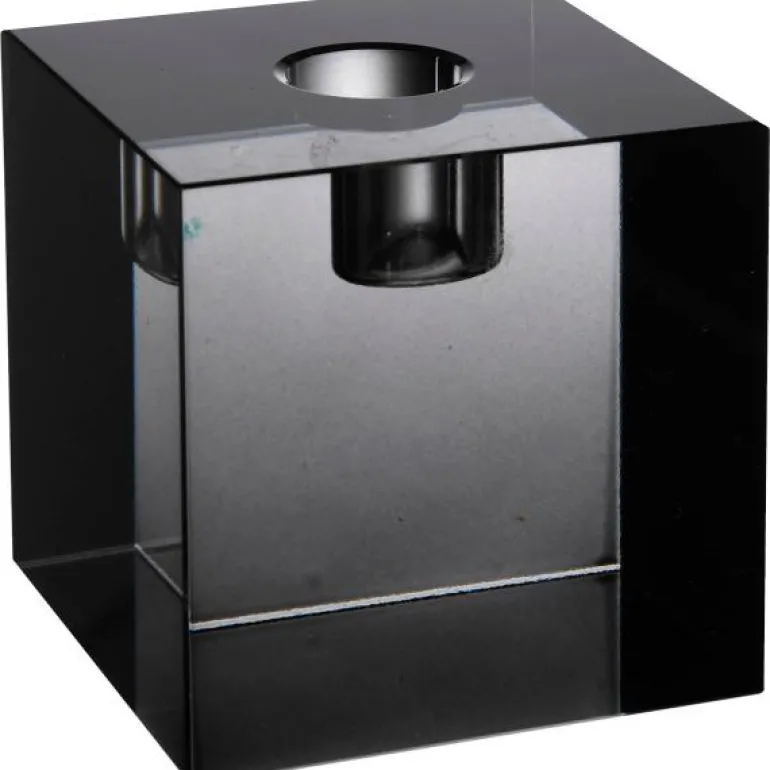 Milano lysestake kvadrat 8x8 cm smoke