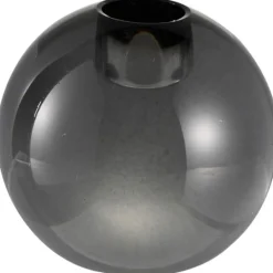 Milano lysestake rund 7x8 cm smoke