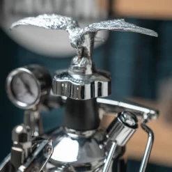 Milano manuell kaffemaskin i rustfritt stål