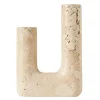 Minerva lysestake 20 cm beige