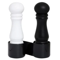 Mini kvernsett 12 cm svart/hvit