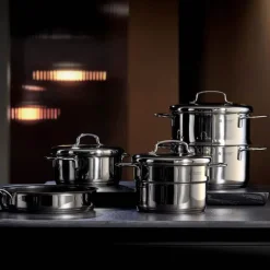 Mini lav kasserolle med lokk 14 cm