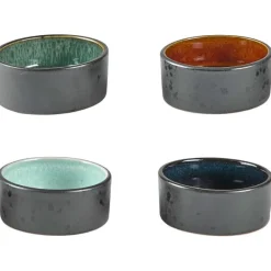 Miniskålsett 4 stk svart/mørk