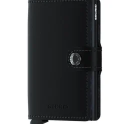 Miniwallet lommebok m/kortholder matt svart