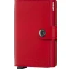 Miniwallet lommebok m/kortholder original rød