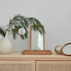 Mirror Box oppbevaringsboks med speil 5,2x32 cm eik